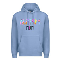 Colony Blue Titi Pretty Art Autism Mom Premium Hoodie - CowhideDigitalArt