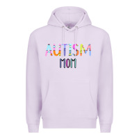 Lilac Titi Pretty Art Autism Mom Premium Hoodie - CowhideDigitalArt