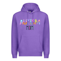 Purple Titi Pretty Art Autism Mom Premium Hoodie - CowhideDigitalArt