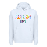 White Titi Pretty Art Autism Mom Premium Hoodie - CowhideDigitalArt