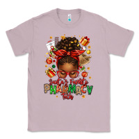 Lilac santas favorite pharmacy tech afro messy bun Classic Tee - texasbilliewilder