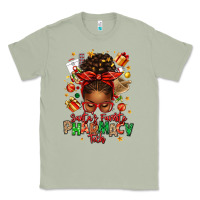 Matcha santas favorite pharmacy tech afro messy bun Classic Tee - texasbilliewilder