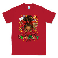 Red santas favorite pharmacy tech afro messy bun Classic Tee - texasbilliewilder