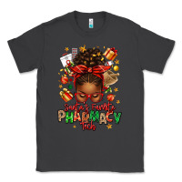 Smoke santas favorite pharmacy tech afro messy bun Classic Tee - texasbilliewilder
