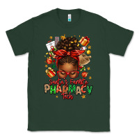 Sports Green santas favorite pharmacy tech afro messy bun Classic Tee - texasbilliewilder
