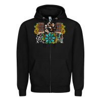 Black dog mom western Zipper Hoodie - RacoonDesign