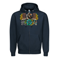 Navy dog mom western Zipper Hoodie - RacoonDesign