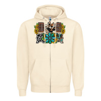 Sandshell dog mom western Zipper Hoodie - RacoonDesign