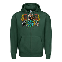Sports Green dog mom western Zipper Hoodie - RacoonDesign