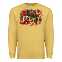 Antique Gold christmas joy coffee Premium Sweatshirt - BarkalooDesign