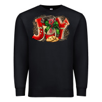 Black christmas joy coffee Premium Sweatshirt - BarkalooDesign