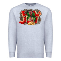 Heather Grey christmas joy coffee Premium Sweatshirt - BarkalooDesign