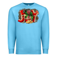 Ocean Blue christmas joy coffee Premium Sweatshirt - BarkalooDesign