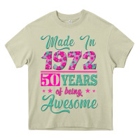 Mossy made in 1972, 50 years of being awesome Heavy Core Tee - Jasminsmagicworld