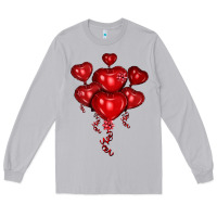 Moon Dust heart balloons olivia Long Sleeve Tee - OliviaCreatesArt