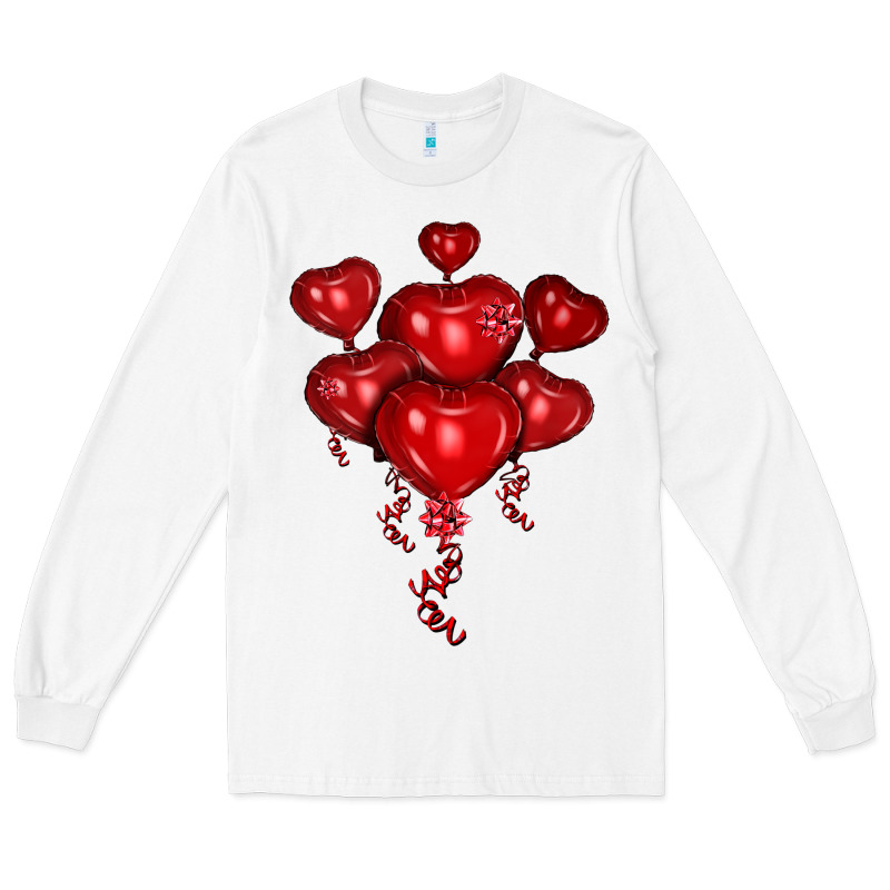 Heart Balloons Olivia Long Sleeve Tee by OliviaCreatesArt | Teevron