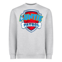Heather Grey Auntie Patrol Dog Funny Gift Birthday Party Heavyweight Sweatshirt - trangStudio