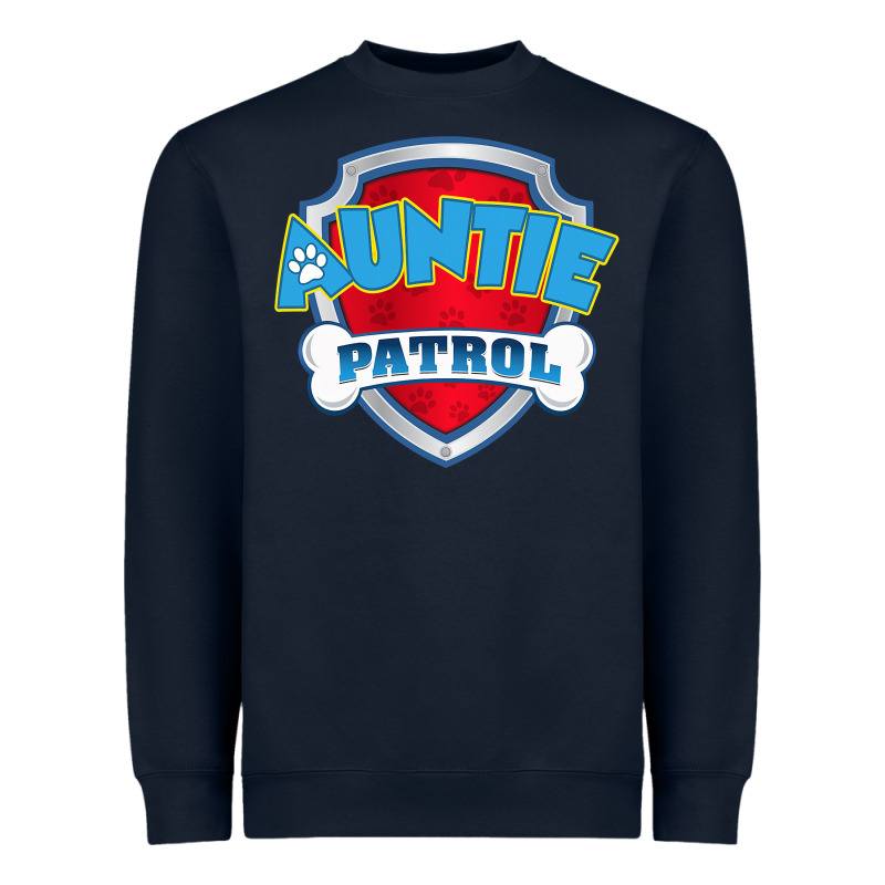 Auntie Patrol Dog Funny Gift Birthday Party Heavyweight Sweatshirt by trangStudio | Teevron