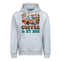 Heather Grey all i need is coffee and my dog Urban Hoodie - AdoDesignShop