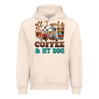 Sandshell all i need is coffee and my dog Urban Hoodie - AdoDesignShop