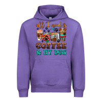 Tulip all i need is coffee and my dog Urban Hoodie - AdoDesignShop