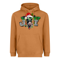 Meerkat Christmas joy black and white cow Heavyweight Hoodie - BarkalooDesign