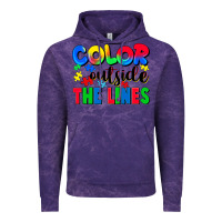 Cloud Purple Color outside the lines Vintage Hoodie - CowGirlArtShop