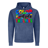 Vintage Denim Color outside the lines Vintage Hoodie - CowGirlArtShop