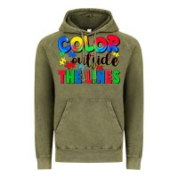 Vintage Olive Color outside the lines Vintage Hoodie - CowGirlArtShop