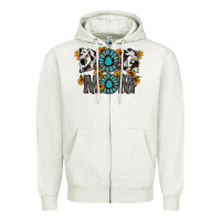 Oatmeal Heather dog mom Zipper Hoodie - RacoonDesign