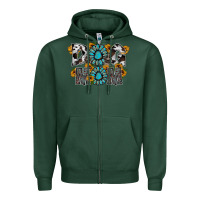 Sports Green dog mom Zipper Hoodie - RacoonDesign