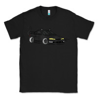 Black spooky halloween jdm s14 silvia 240sx black cat illustrated t shirt Classic Tee - trangStudio