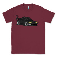 Burgundy spooky halloween jdm s14 silvia 240sx black cat illustrated t shirt Classic Tee - trangStudio