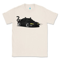 Natural spooky halloween jdm s14 silvia 240sx black cat illustrated t shirt Classic Tee - trangStudio