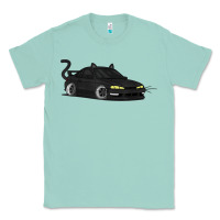 Seafoam spooky halloween jdm s14 silvia 240sx black cat illustrated t shirt Classic Tee - trangStudio