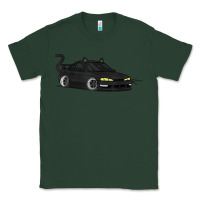 Sports Green spooky halloween jdm s14 silvia 240sx black cat illustrated t shirt Classic Tee - trangStudio