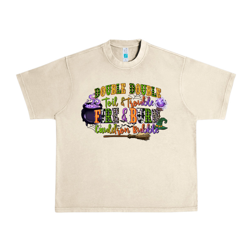 Double Double Toil And Trouble Fire And Burn Cauld Urban Heavy Tee by CowGirlArtShop | Teevron