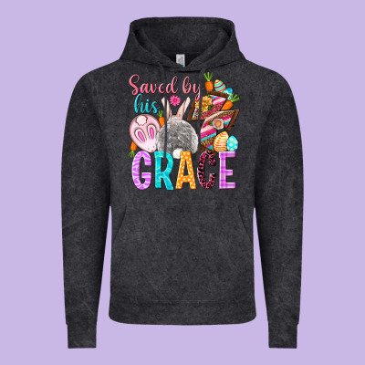 Saved By His Grace Easter Day Vintage Hoodie Designed By Howdyjamesfarm