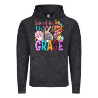 Vintage Black Saved by his grace Easter Day Vintage Hoodie - HowdyJamesFarm