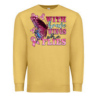 Antique Gold with brave wings she flies Premium Sweatshirt - BarkalooDesign