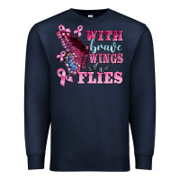 Navy with brave wings she flies Premium Sweatshirt - BarkalooDesign