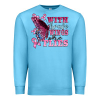 Ocean Blue with brave wings she flies Premium Sweatshirt - BarkalooDesign