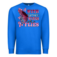 True Royal with brave wings she flies Premium Sweatshirt - BarkalooDesign