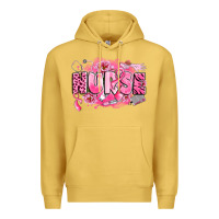 Antique Gold breast cancer nurse Premium Hoodie - LillyAllenDesigns