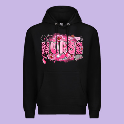 Breast Cancer Nurse Premium Hoodie Designed By Lillyallendesigns