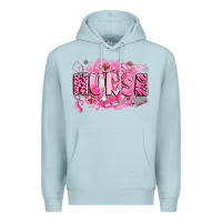 Blue Mist breast cancer nurse Premium Hoodie - LillyAllenDesigns