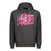 Charcoal Heather breast cancer nurse Premium Hoodie - LillyAllenDesigns