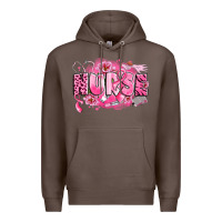 Coffee breast cancer nurse Premium Hoodie - LillyAllenDesigns
