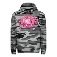 Slate Camo breast cancer nurse Premium Hoodie - LillyAllenDesigns