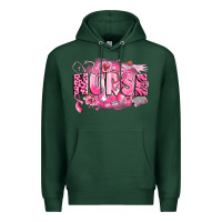 Sports Green breast cancer nurse Premium Hoodie - LillyAllenDesigns